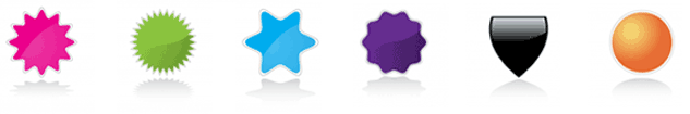 Custom sticker printing to al shapes and sizes